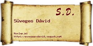 Süveges Dávid névjegykártya